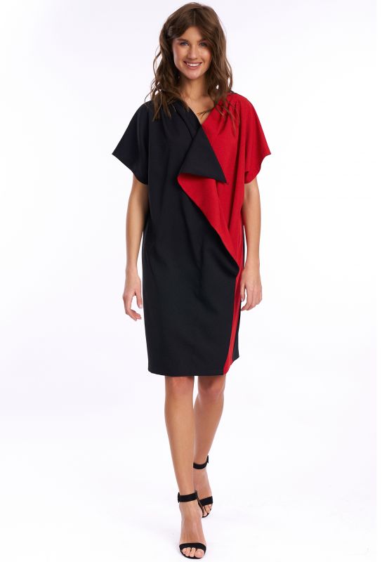 Dress KaVari 1025 black-red
