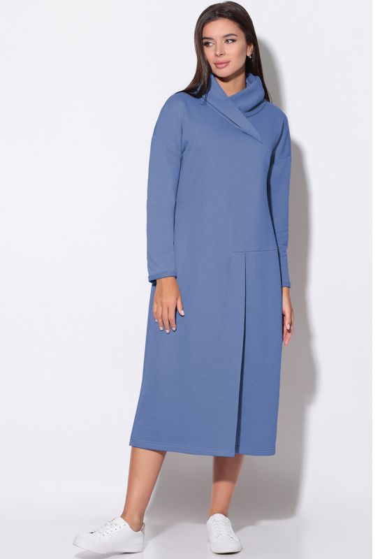 Dress Lenata 11156 t. blue