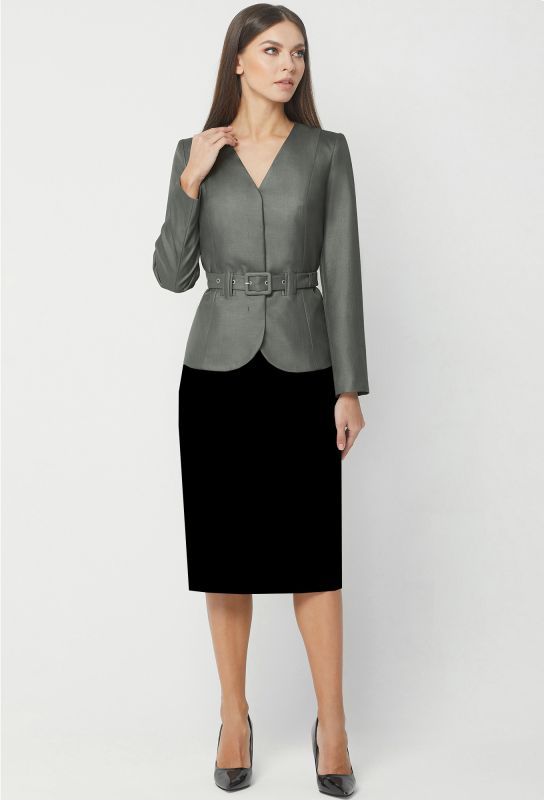 Jacket Bazalini 3779 gray-khaki
