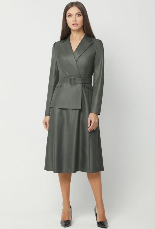 Dress Bazalini 3958 gray-khaki