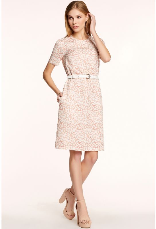Dress Bazalini 4191 beige-pink