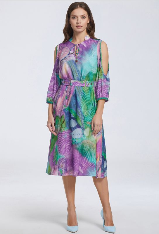 Dress Bazalini 4574 multi-colored